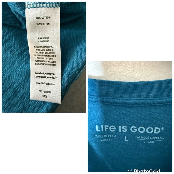 Life Is Good Have A Nice Daisy Long Sleeve Lightweight Tee Shirt Womens Large - Picture 9 of 9